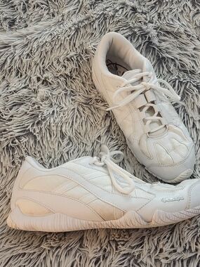 Kaepa All-White Women's Cheer Sneakers with Lace-Up Comfort